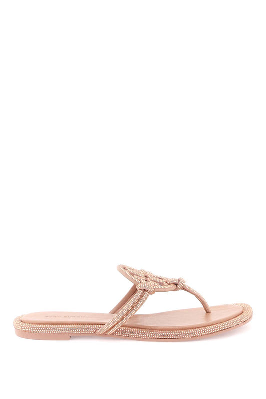 Tory Burch PavÃ© Leather Thong Sandals