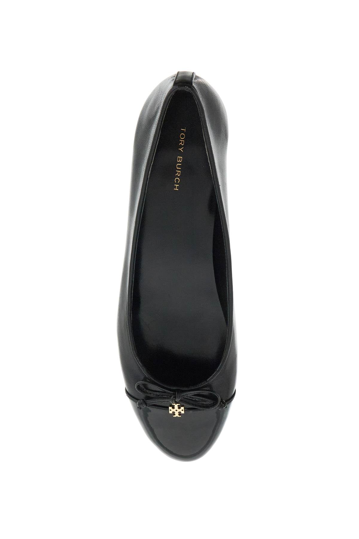 Tory Burch Ballet Flats With Patent Pointed Toe