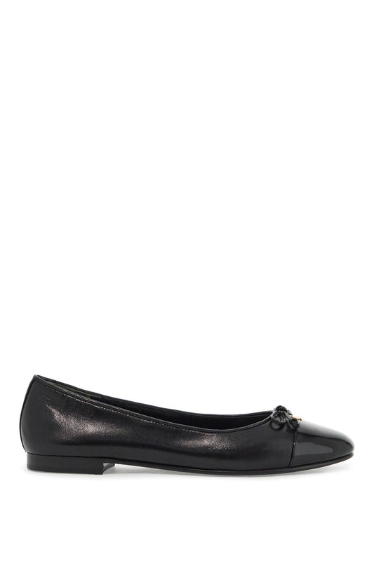 Tory Burch Ballet Flats With Patent Pointed Toe