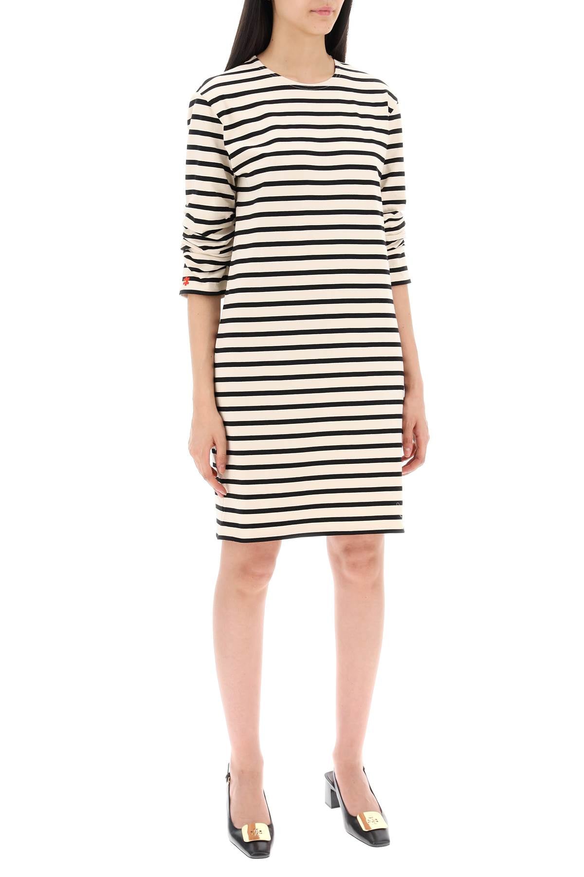 Tory Burch Striped Cotton Dress With Eight