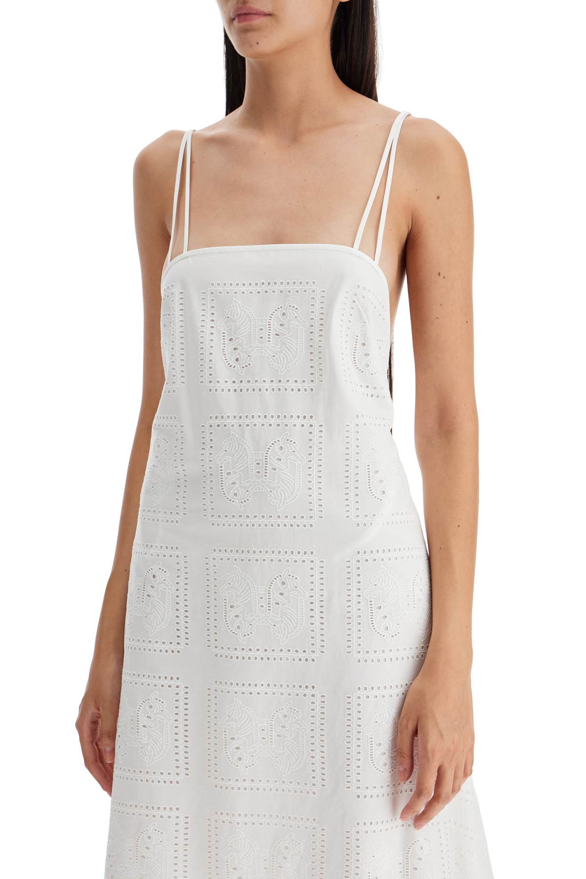 Tory Burch Midi Lace Dress In Seven