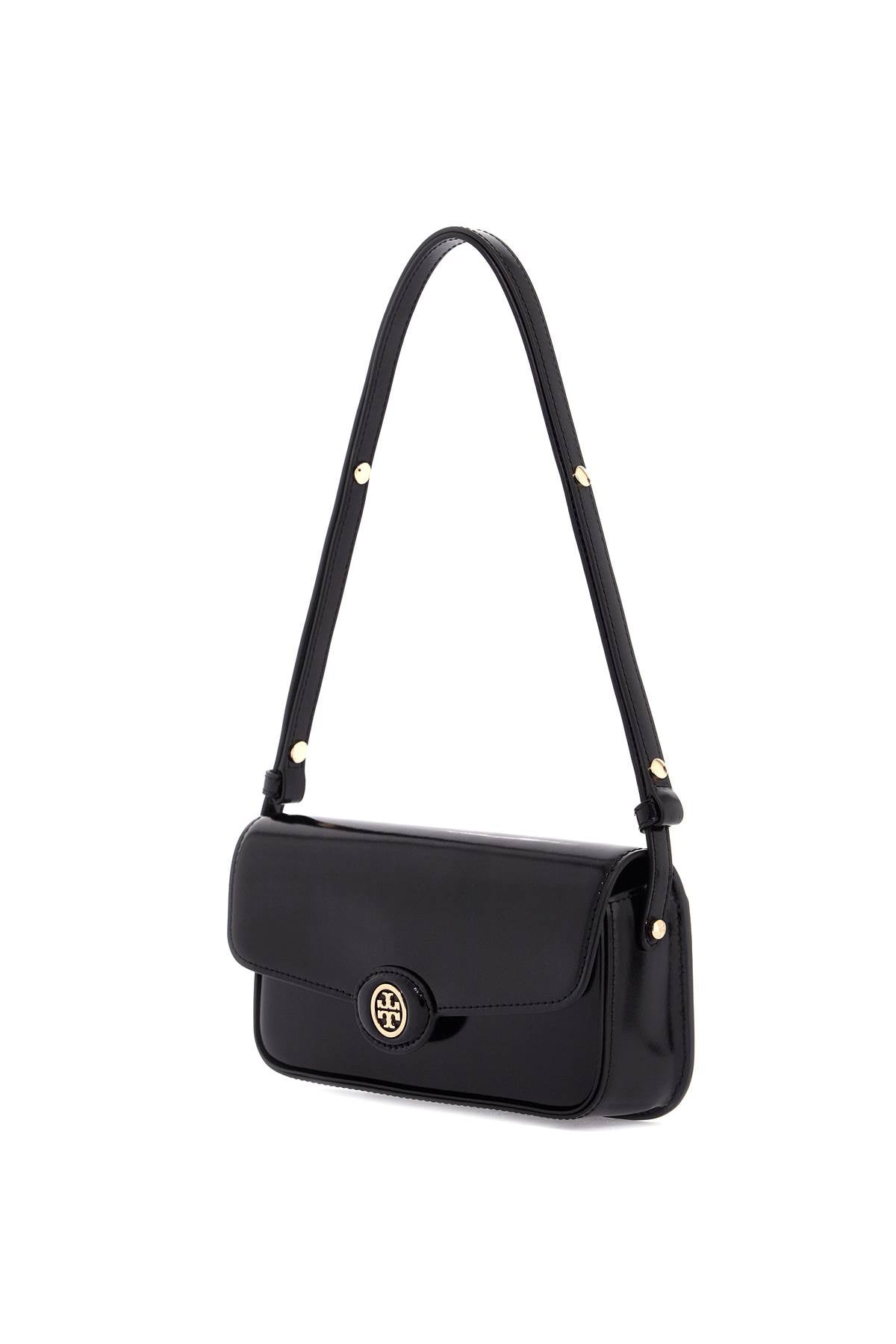 Tory Burch Robinson Brushed Leather Shoulder Bag