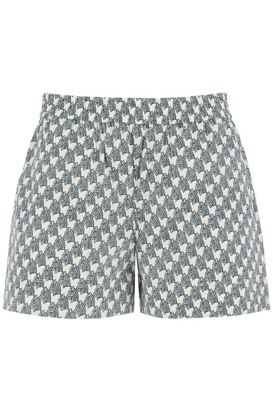 Tory Burch Printed Poplin Shorts For