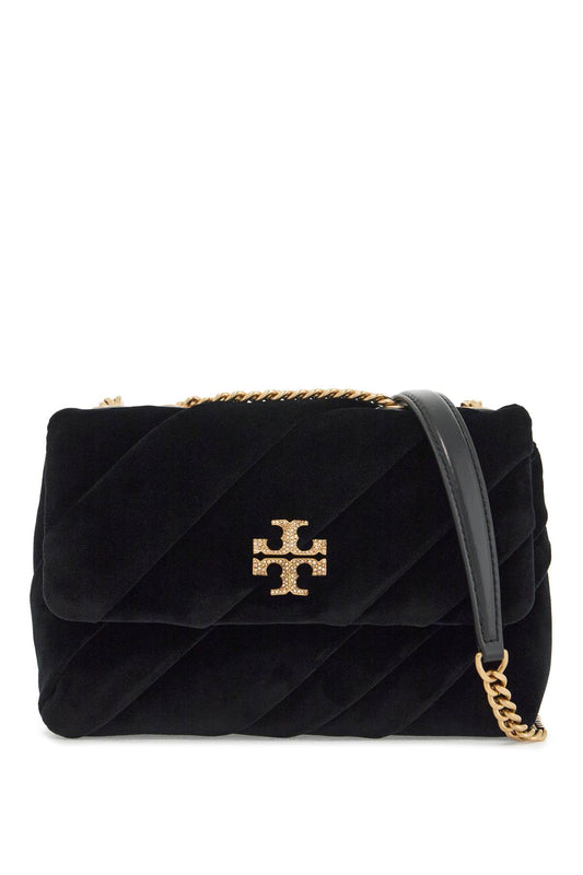 Tory Burch Small Kira Velvet Shoulder Bag.