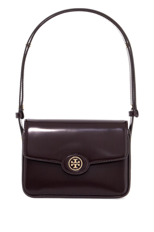 Tory Burch Robinson Brushed Leather Shoulder Bag With