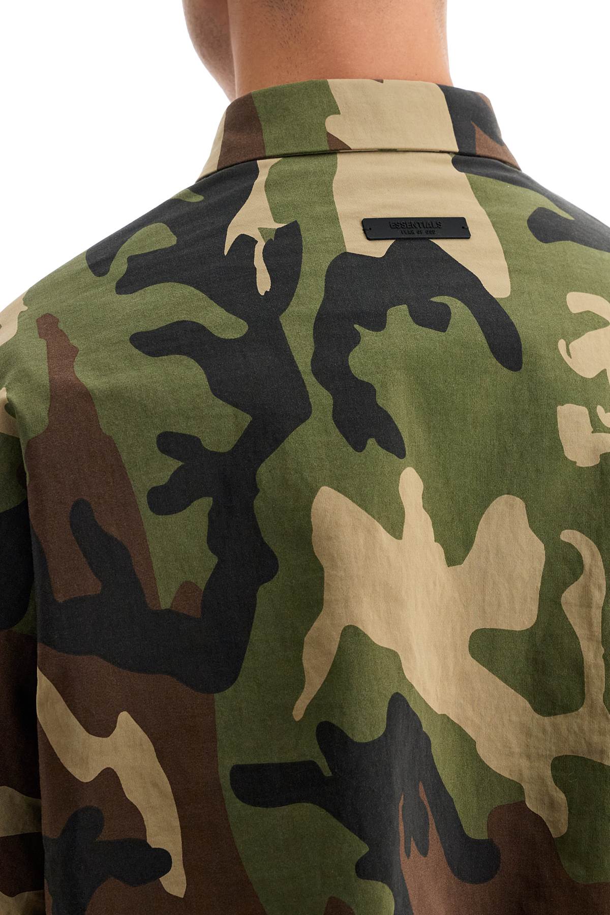 Fear Of God Essentials Nylon Camouflage Overshirt For