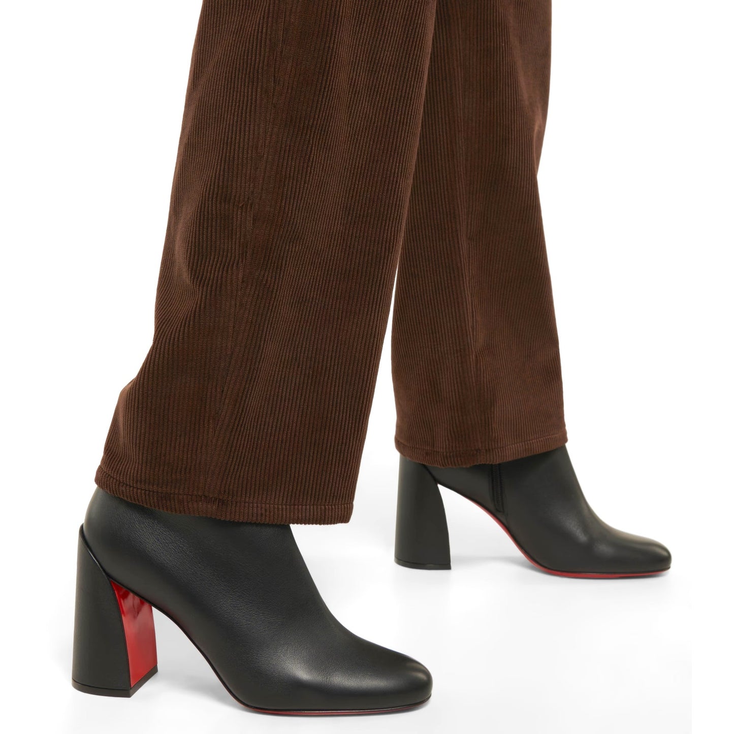 NWT Christian Louboutin Black Jane Booty 85 Calf Leather Ankle Boots 35