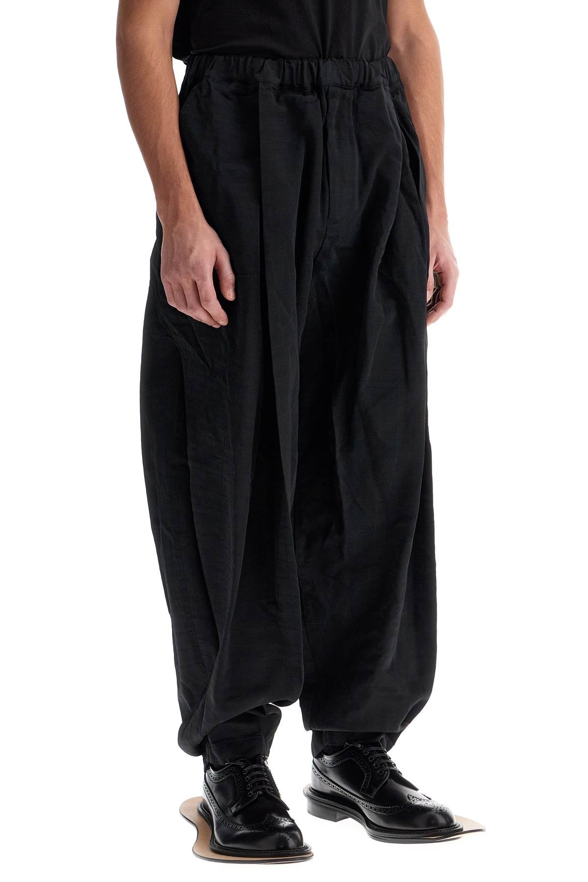 Comme Des Garcons Black Harem Pants With Pleats