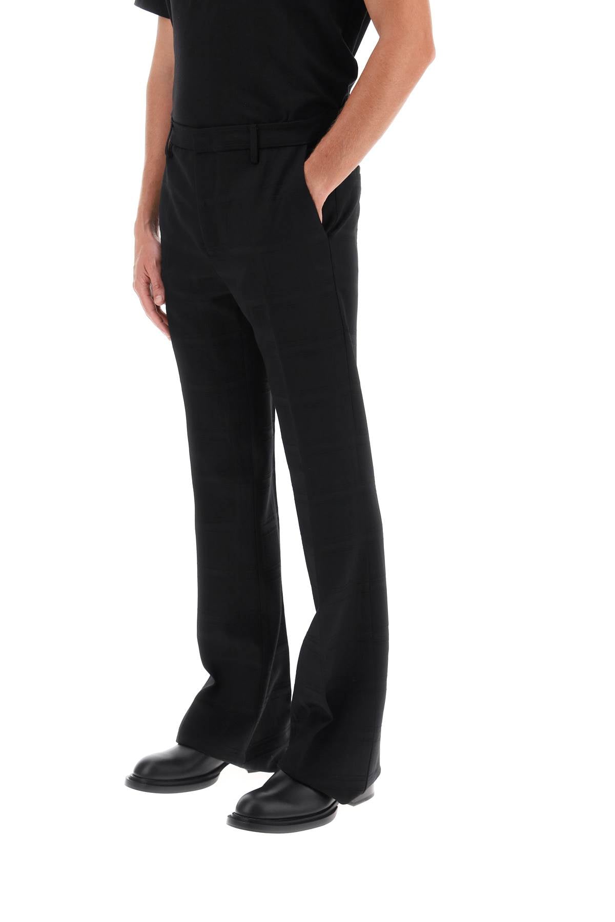 Etro Flared Pants In Virgin Wool