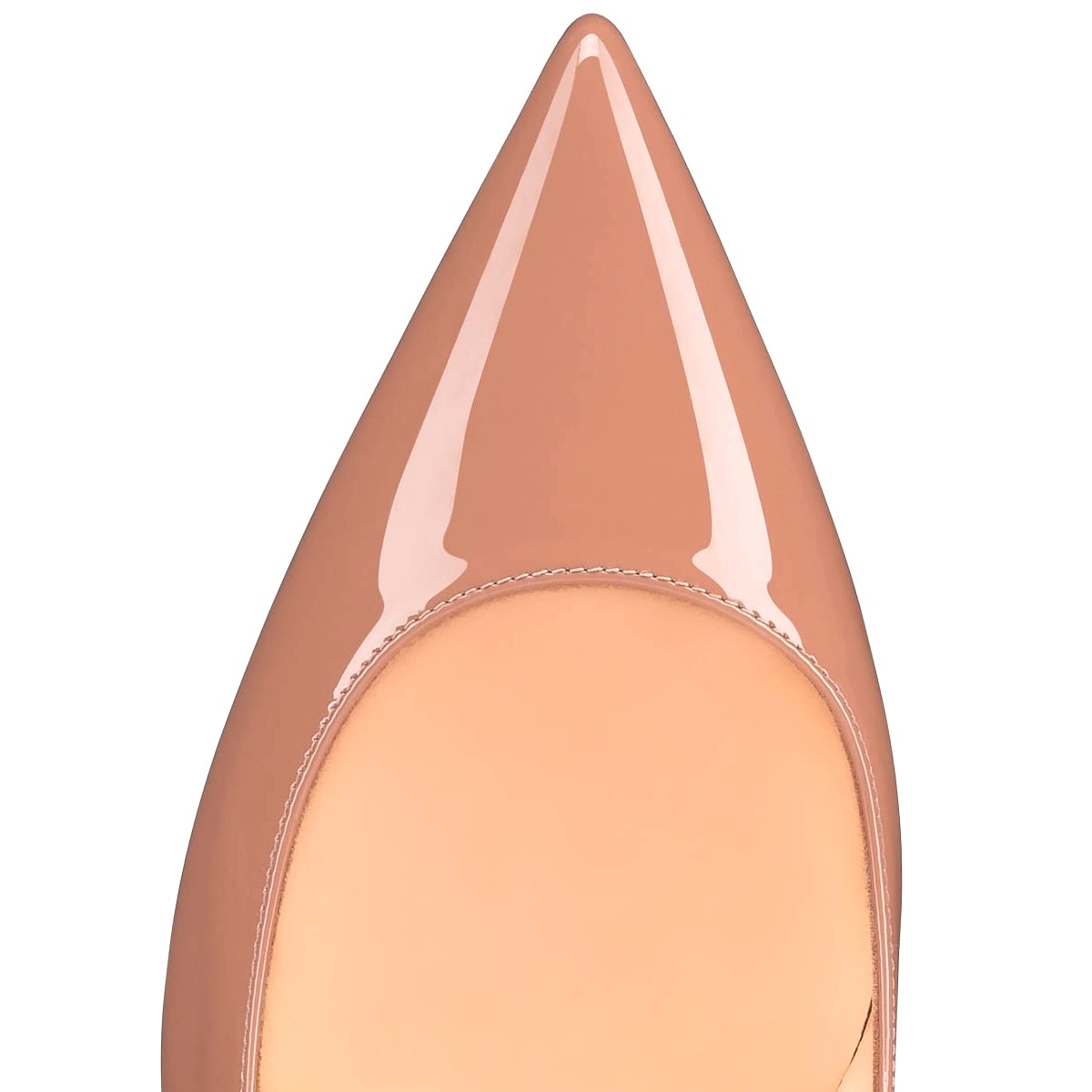 Christian Louboutin  Kate 85MM Patent Leather Pumps Nude