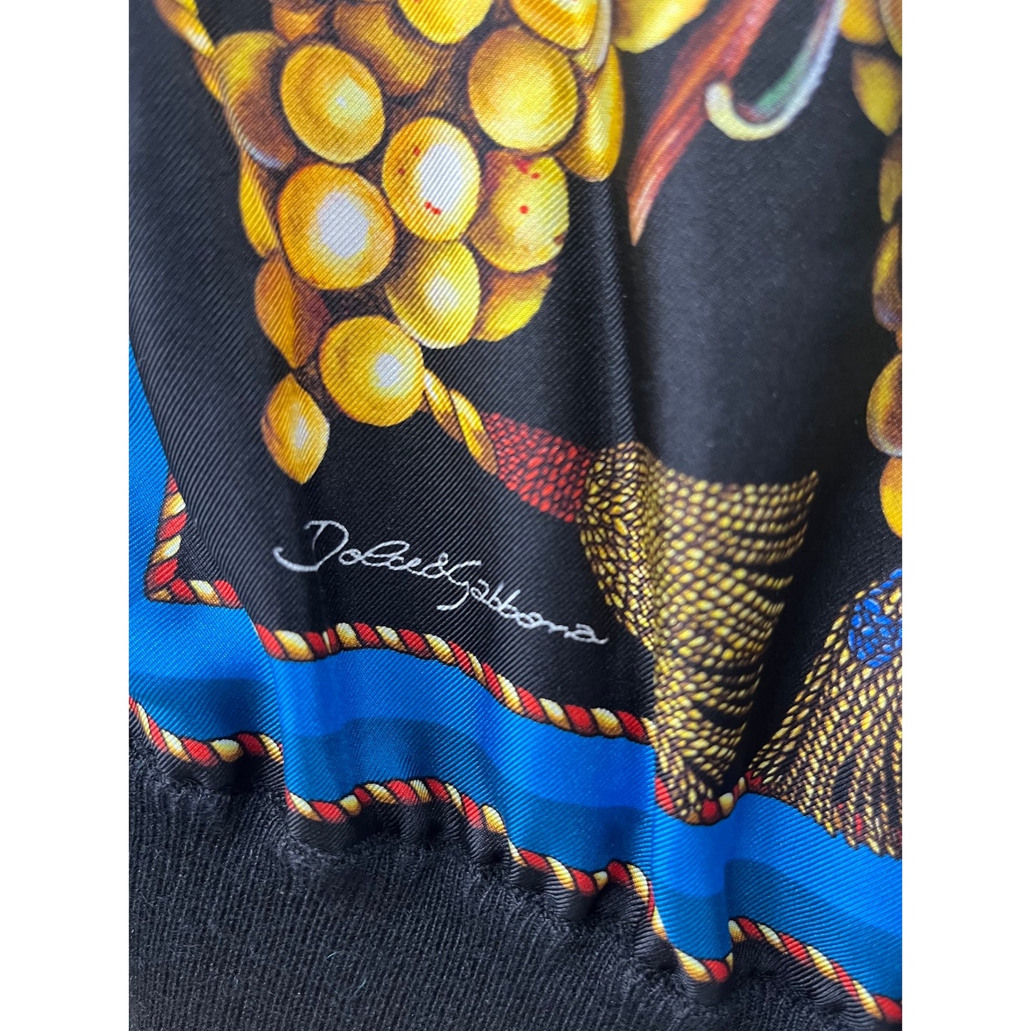 NWT Dolce & Gabbana Black Grape Print Buttoned Cardigan top  IT 40 US S S