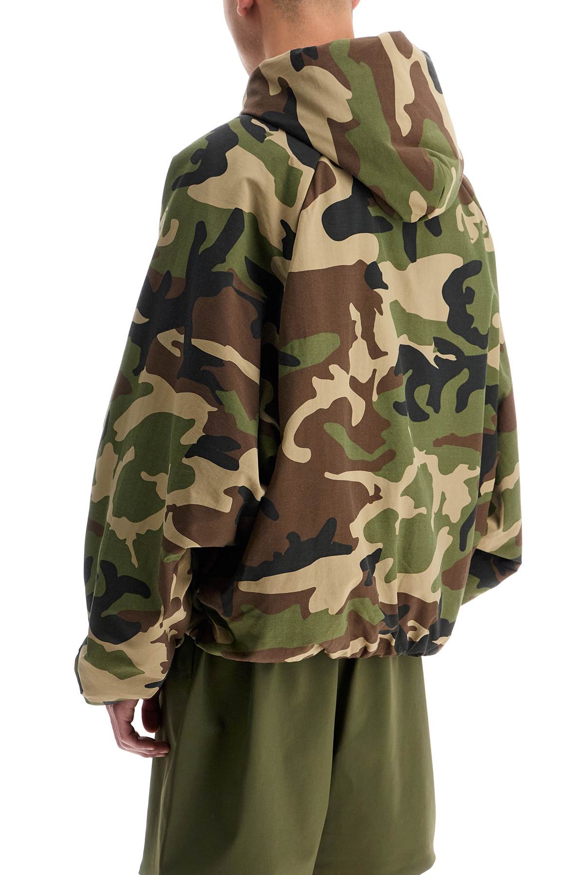 Fear Of God Essentials Jacket With Camouflage Print