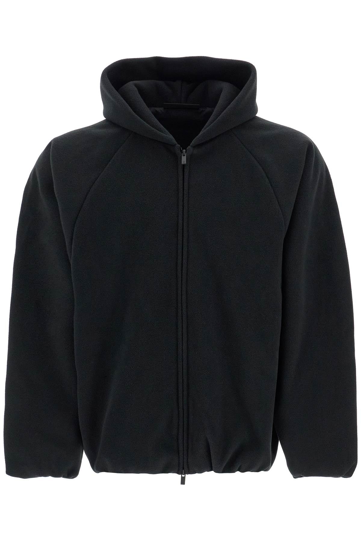 FEAR OF GOD ESSENTIALS Heavy Fleece Hooded Bomber Jacket