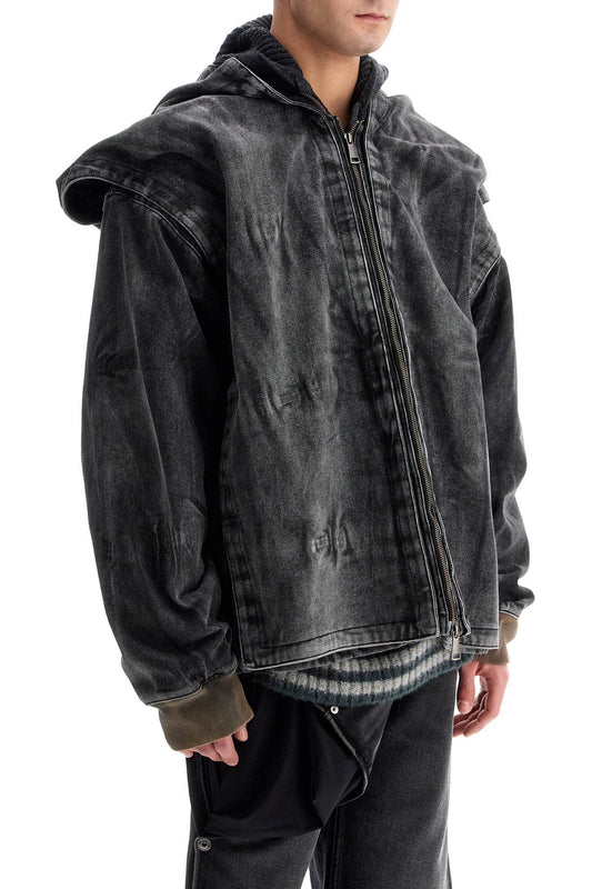 Y Project Denim Jacket With Velcro Closure