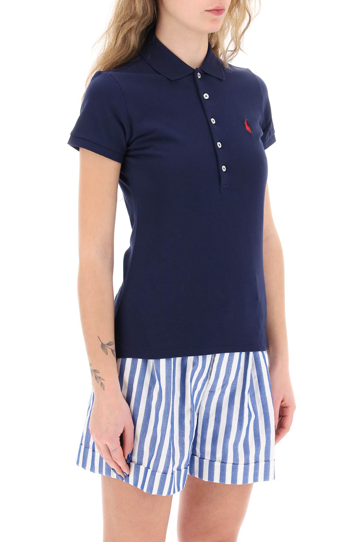 Polo Ralph Lauren Julie Slim Fit Five Button Polo Shirt