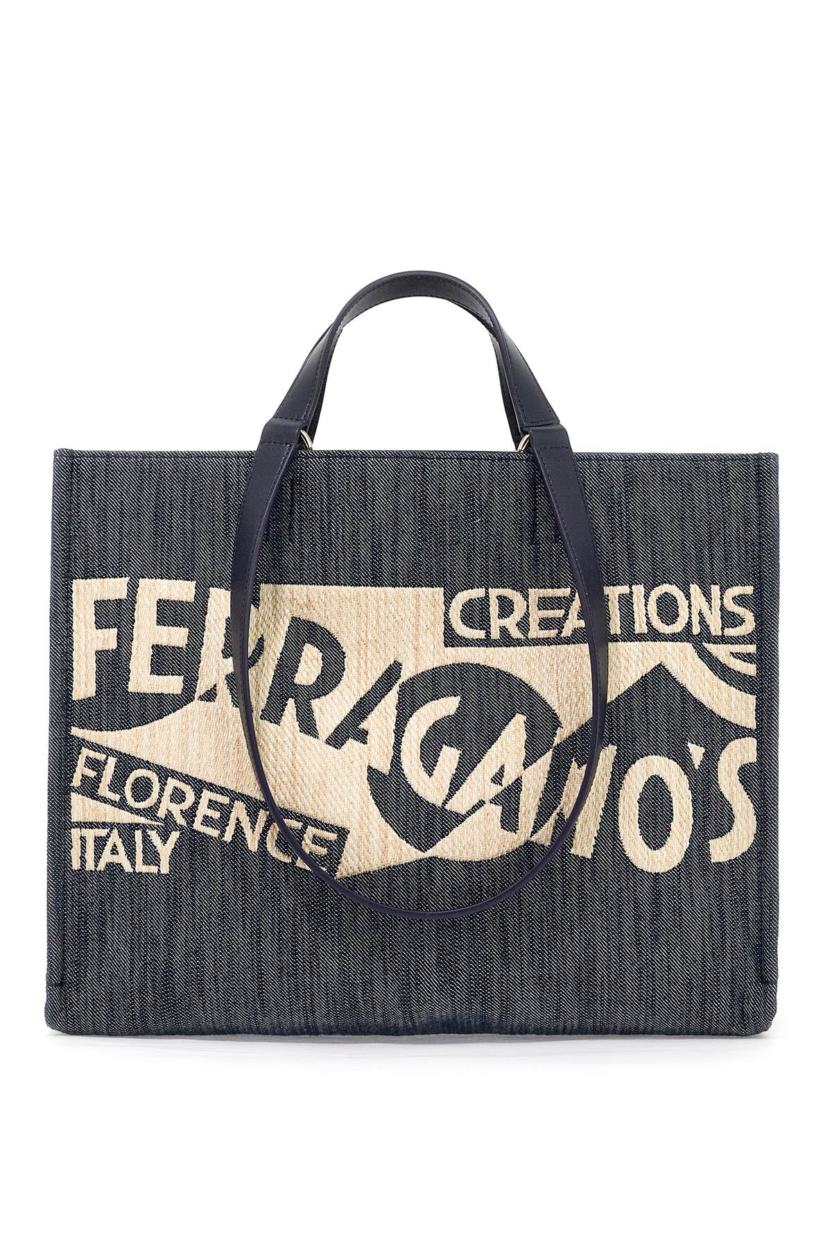 Ferragamo Logo Printed Tote Bag (M)