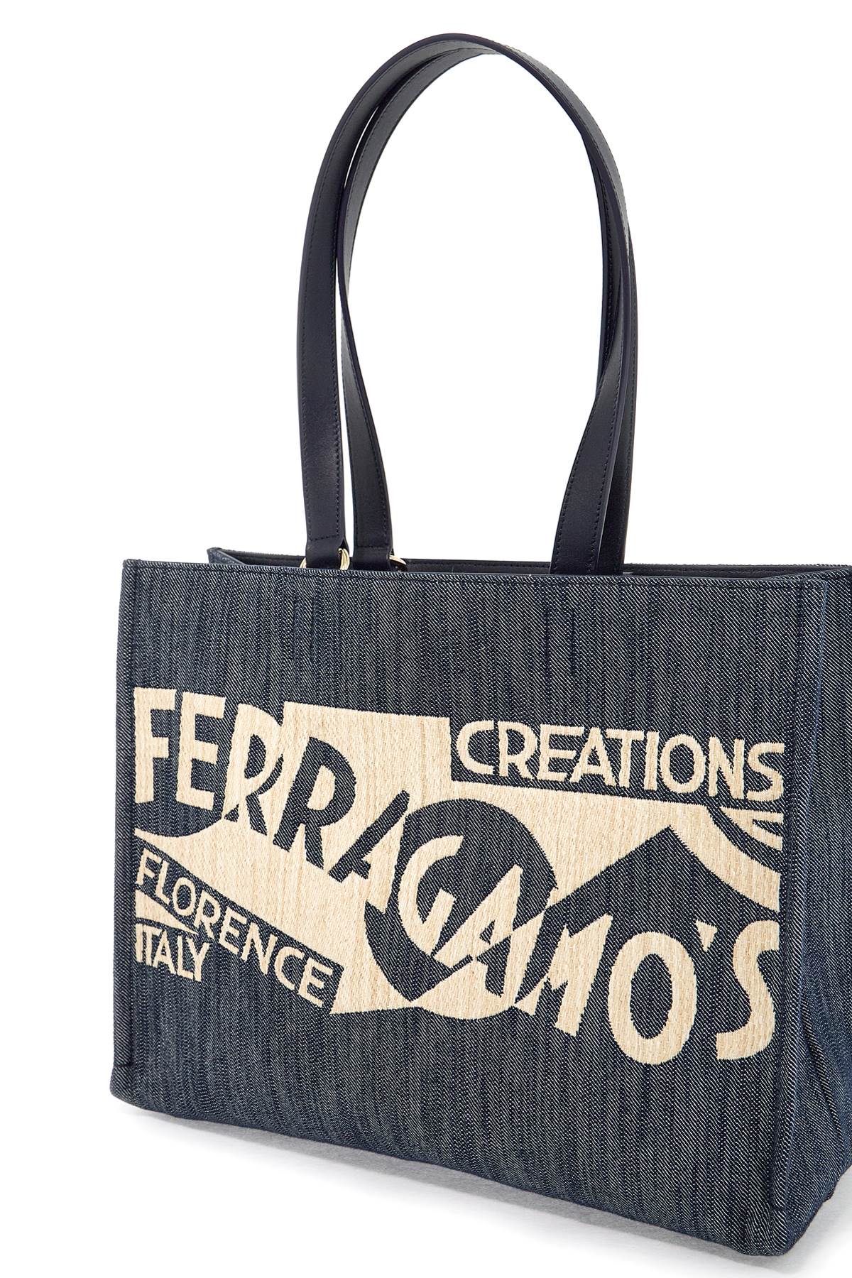 Ferragamo Logo Printed Tote Bag (M)