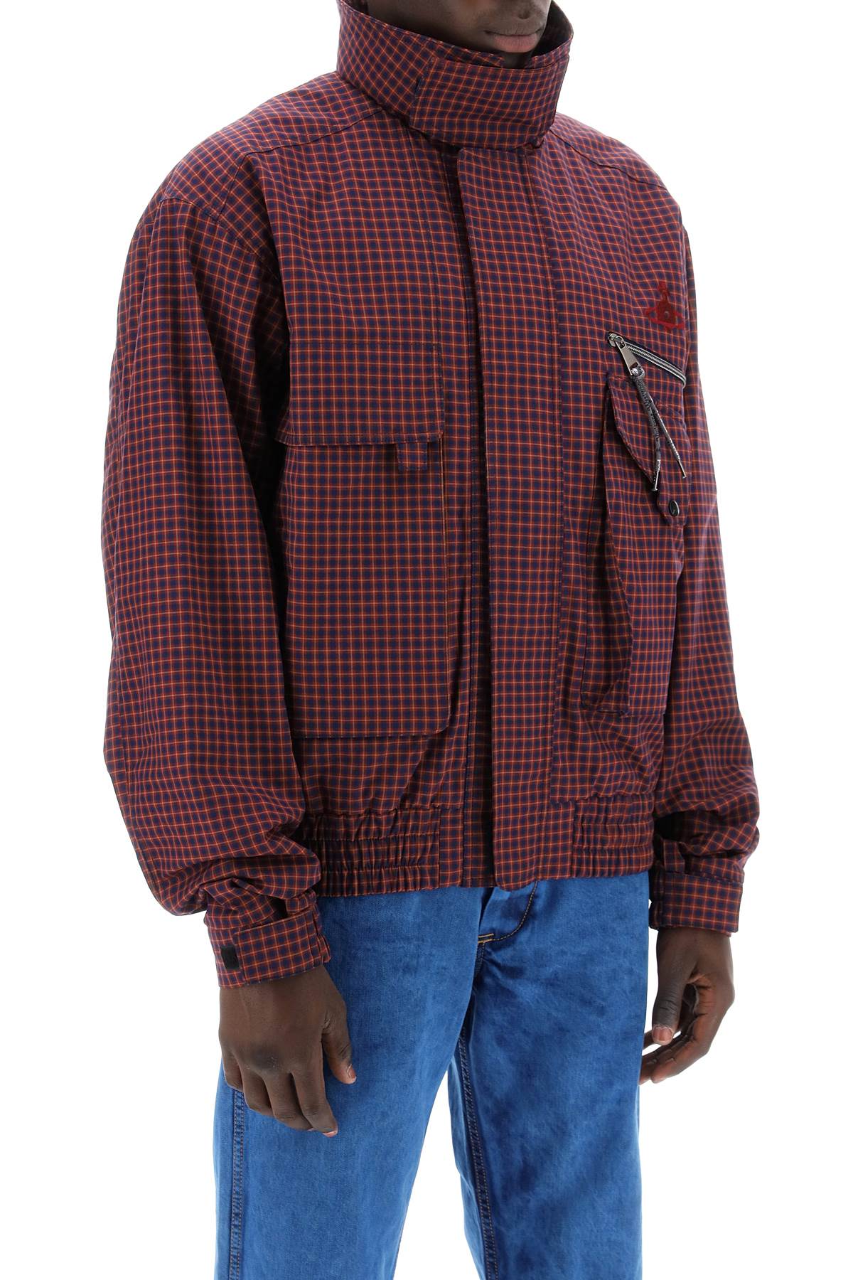 Vivienne Westwood Micro Tartan Memphis Bomber Jacket