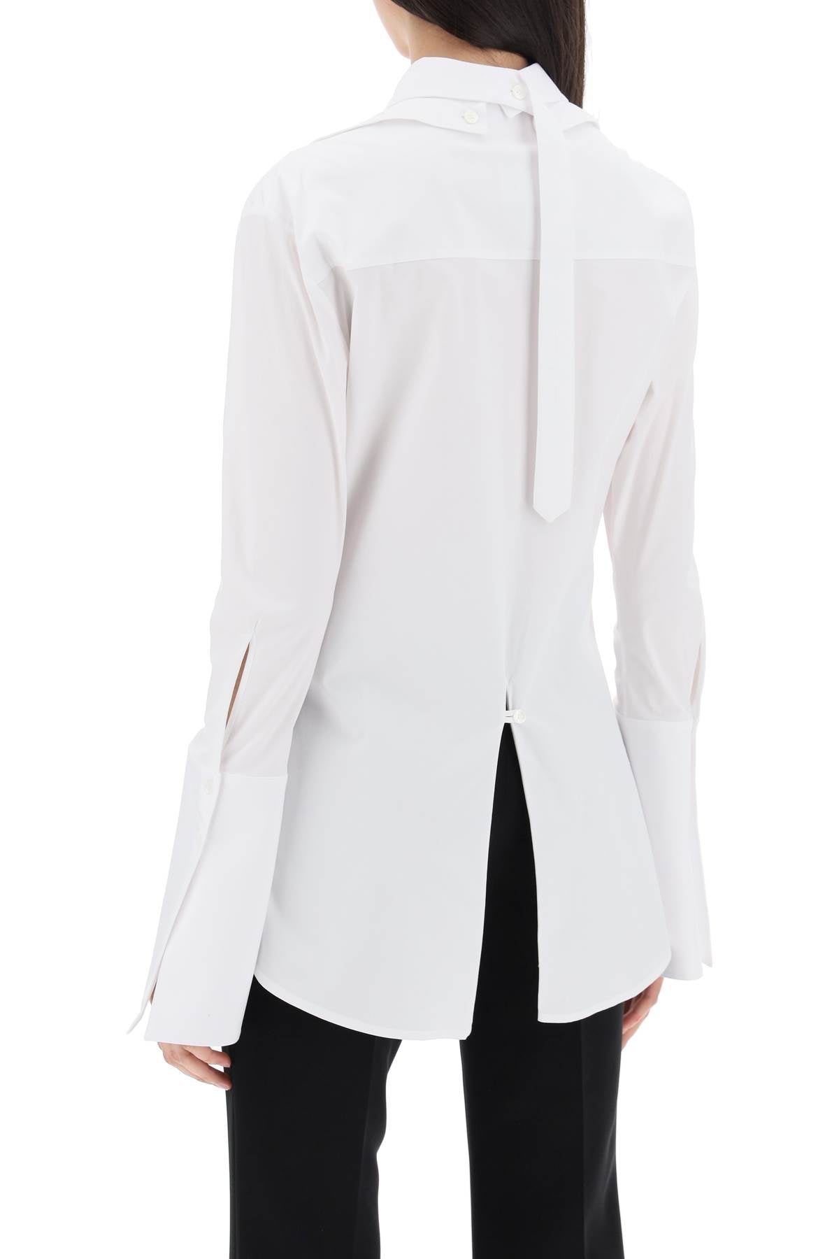 COURREGES Camicia In Popeline Di Cotone Modulare