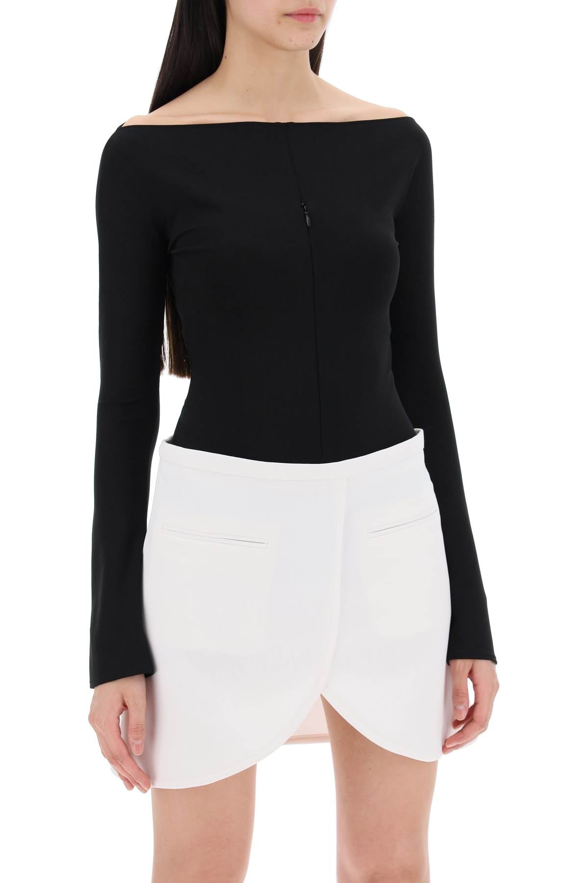 Courreges Invisible Front Zip Bodycon Dress