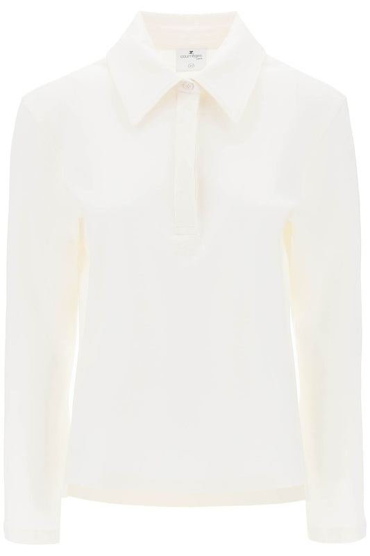 Courreges Cotton Piqu Polo Shirt