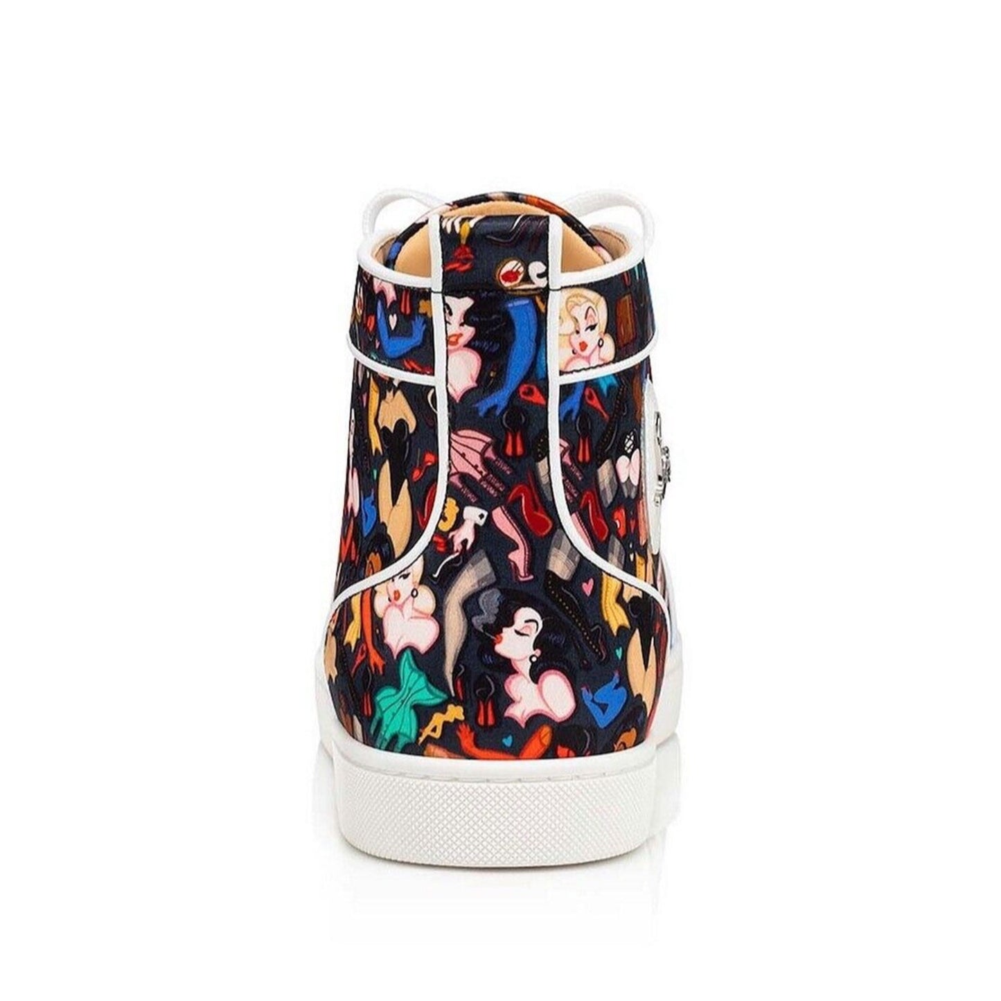 Christian Louboutin Louis Orlato Dr Bored Crepe Satin Hi-Top Sneakers