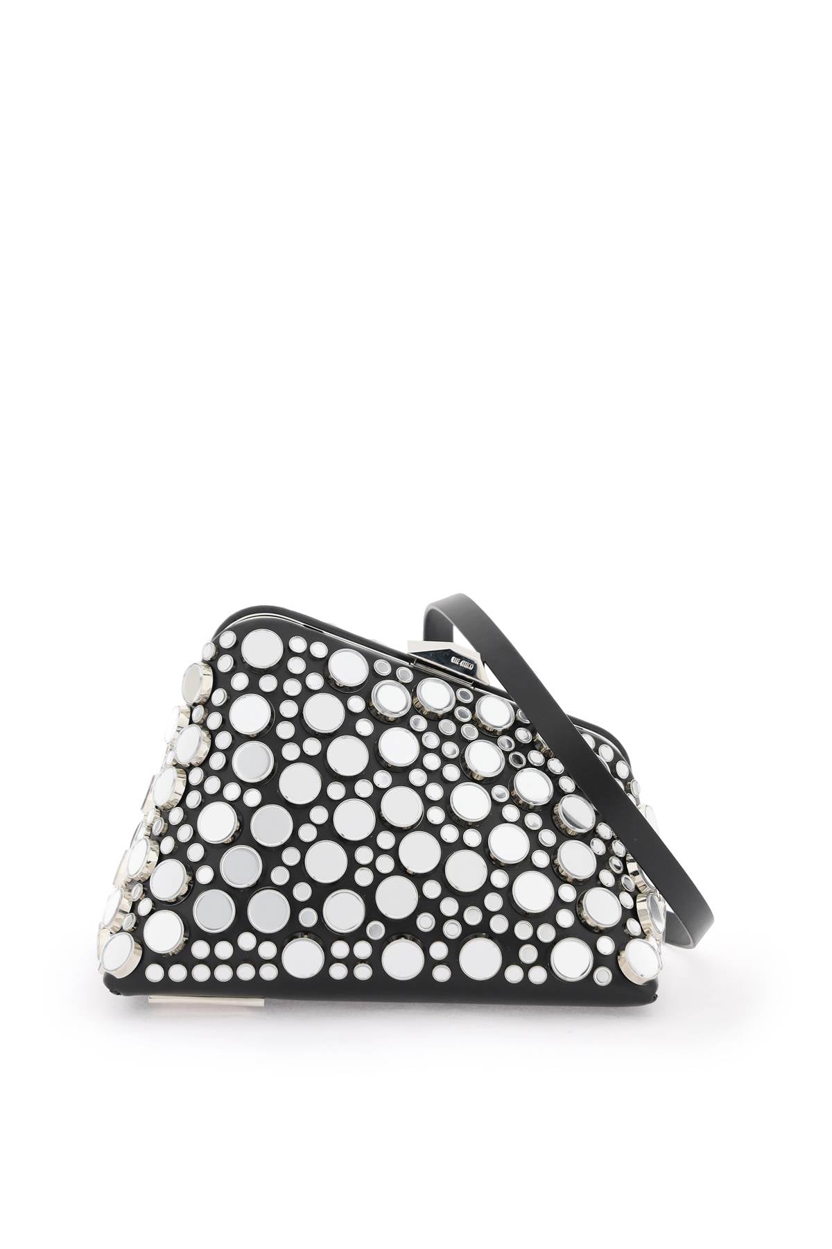 THE ATTICO Mini Clutch Midnight Con Borchie Specchiate