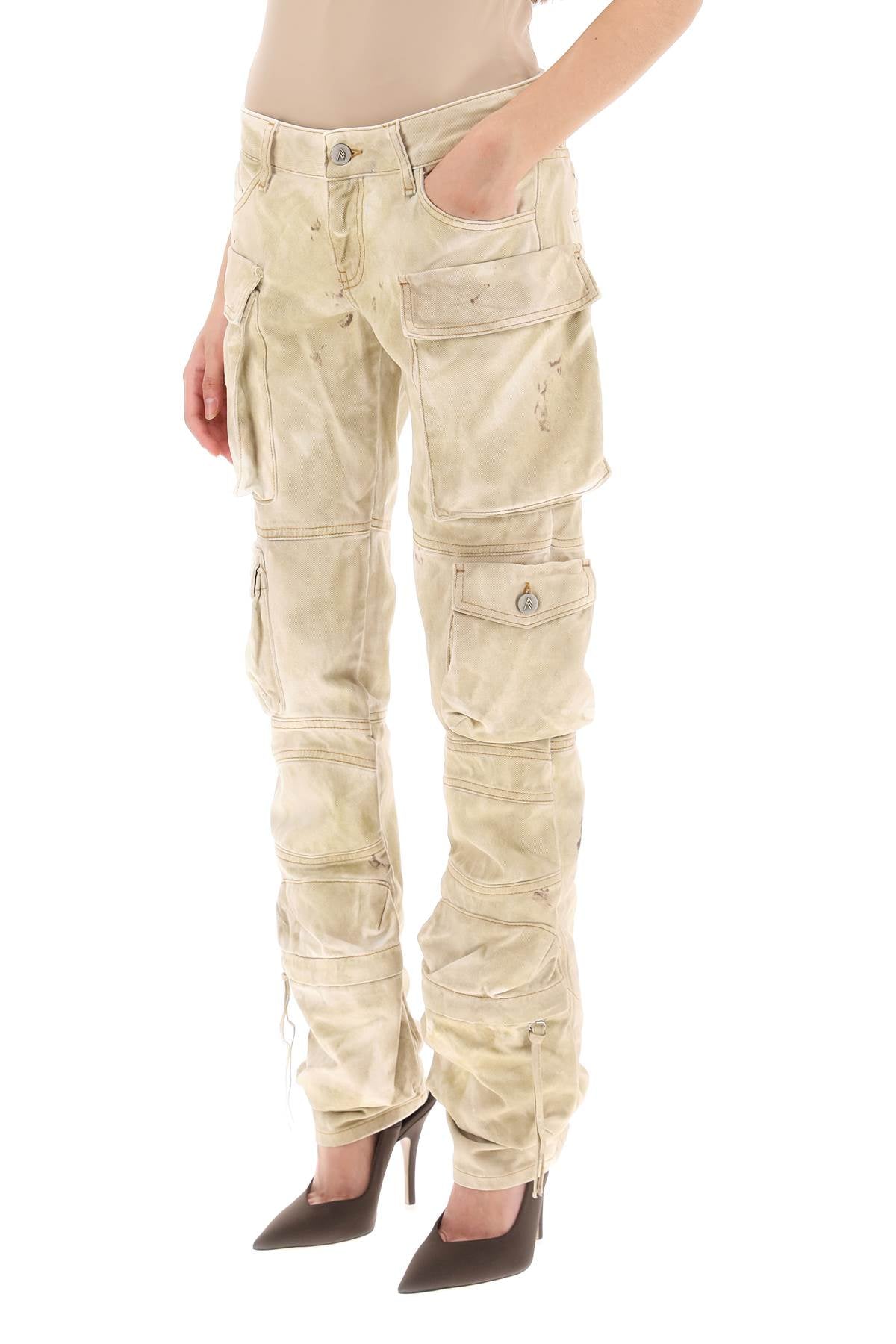 The Attico Essie Cargo Pants With Marble Effect