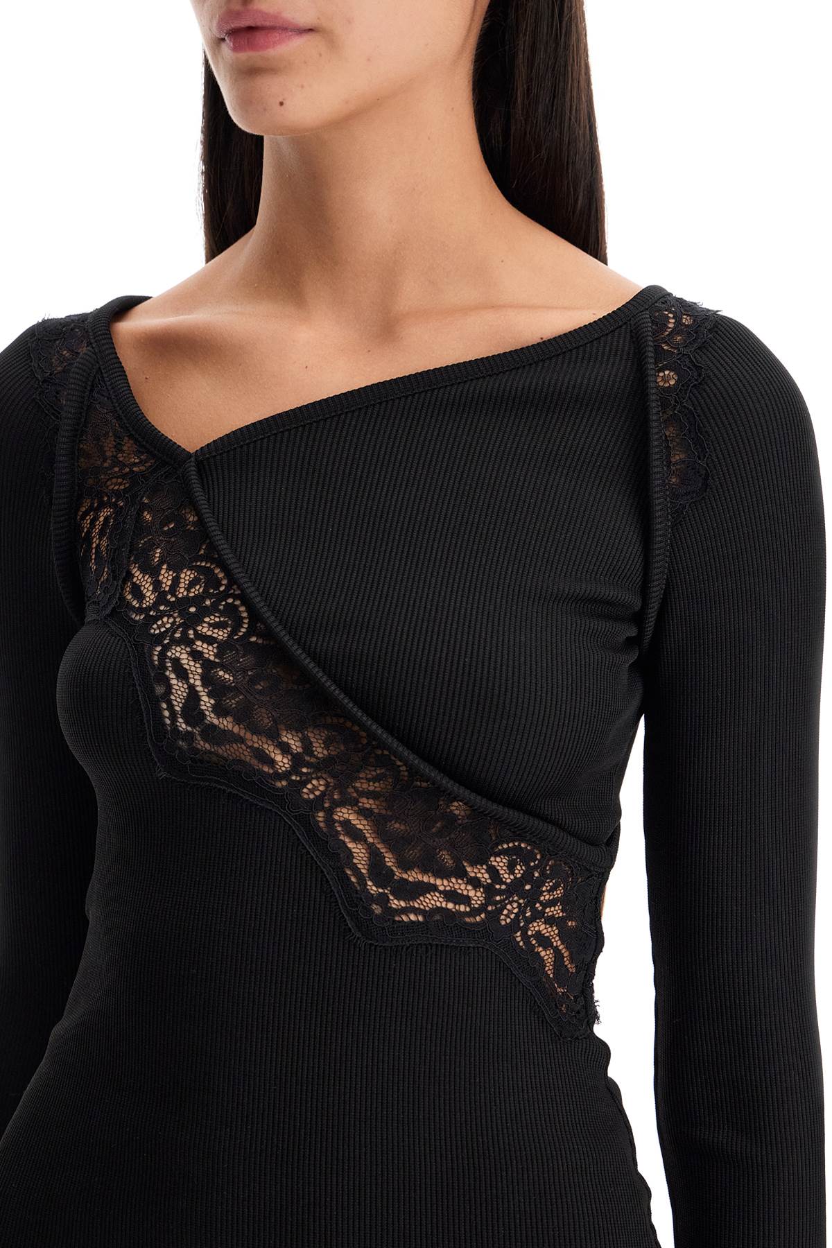 Christopher Esber Long-Sleeved Top With Lace