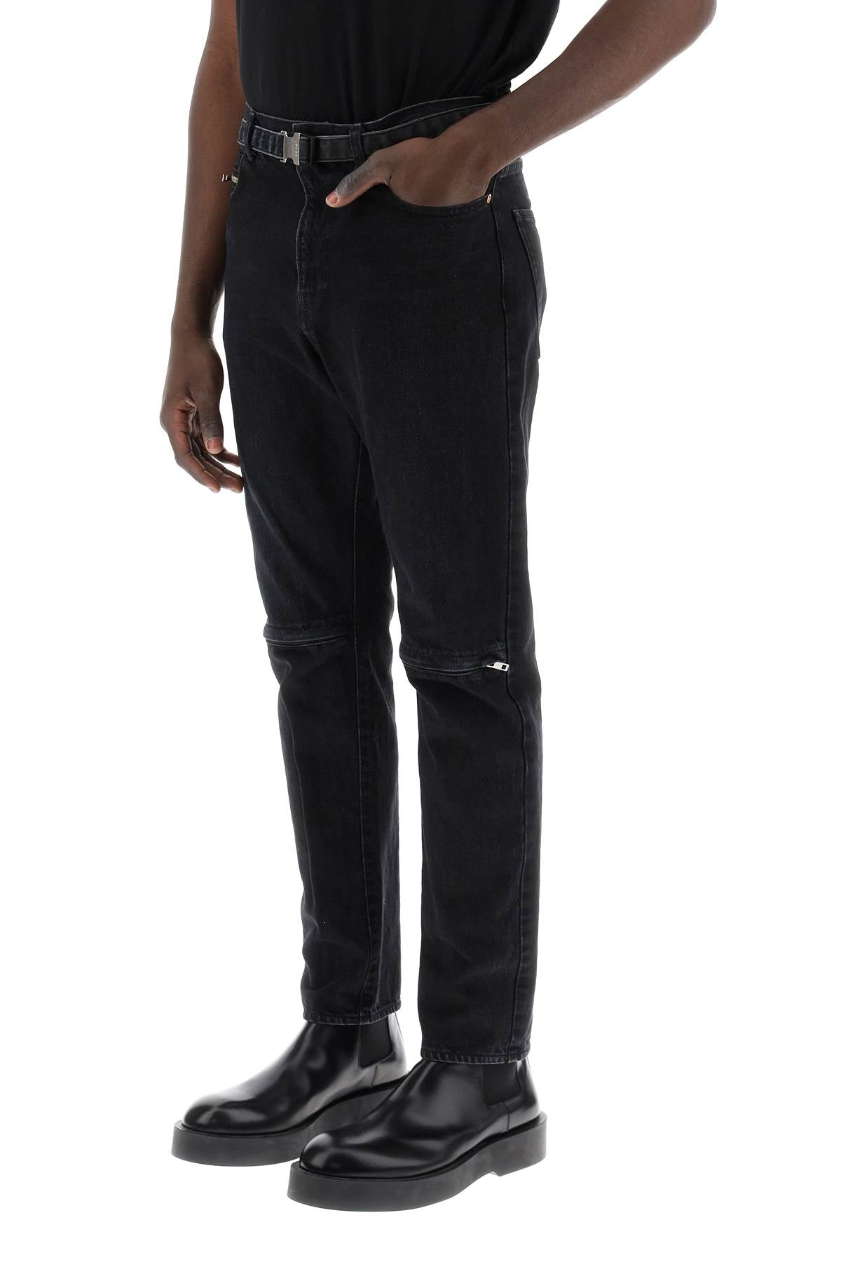 Sacai Slim Jeans With Belt