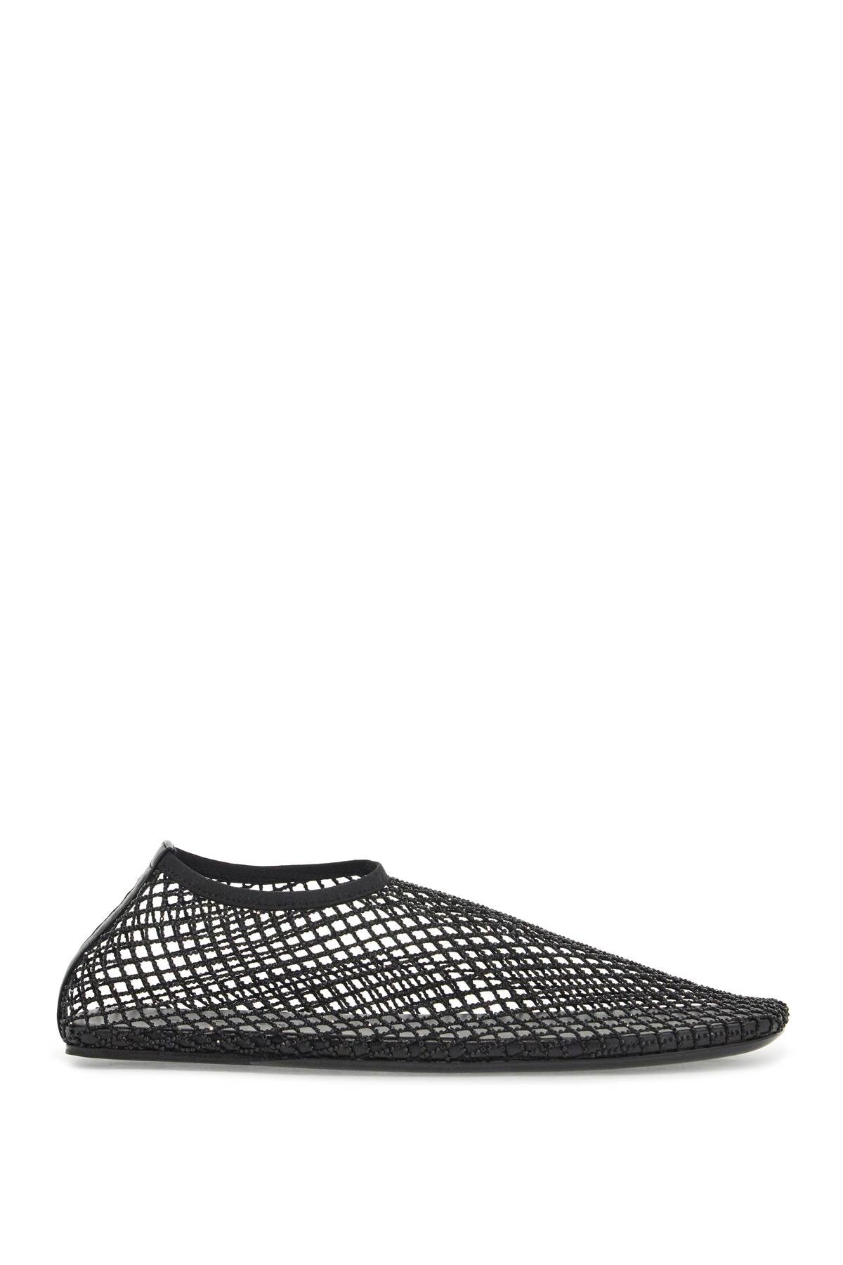 Christopher Esber Mesh Ballerina Flats With Micro Crystals