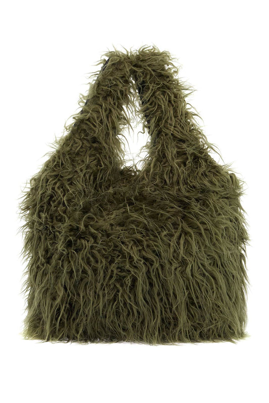 Dries Van Noten Eco Fur Tote Bag In