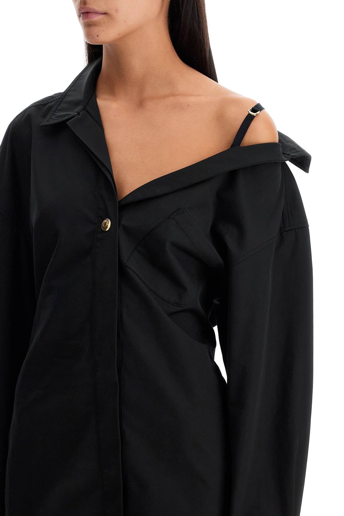 Jacquemus La Mini Robe Chemise Shirt Dress