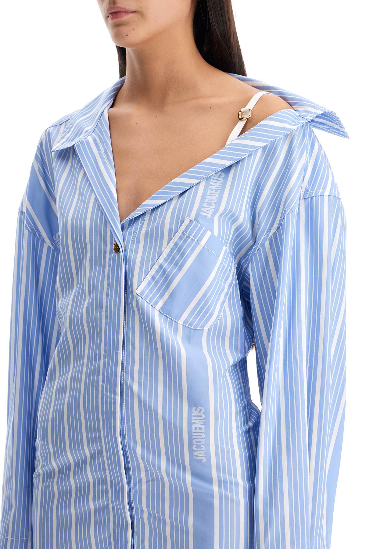 Jacquemus La Mini Robe Chemise Shirt Dress