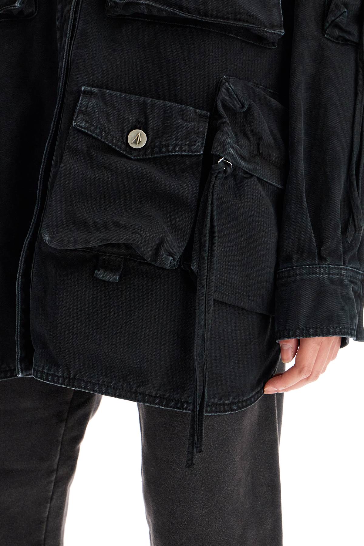 The Attico Fern Maxi Cargo Overshirt