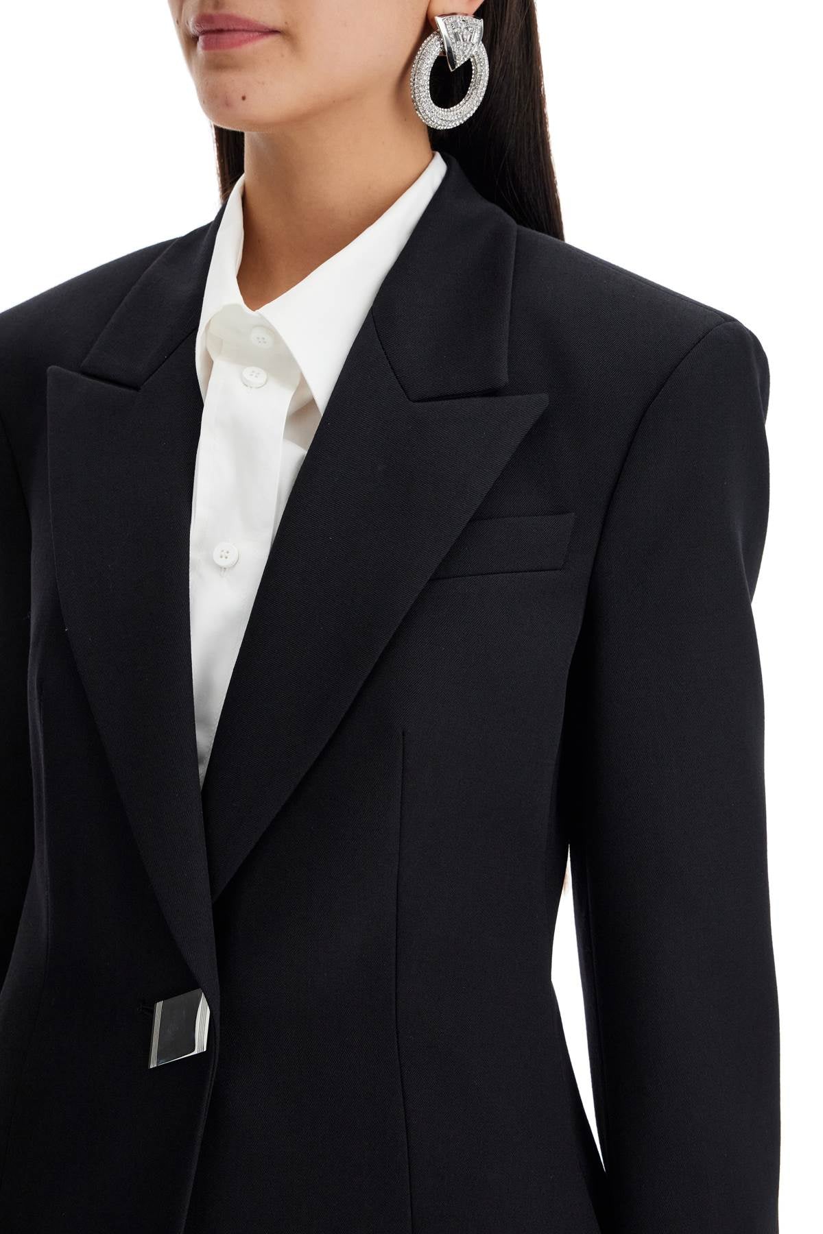 The Attico Wool Gabardine Blazer