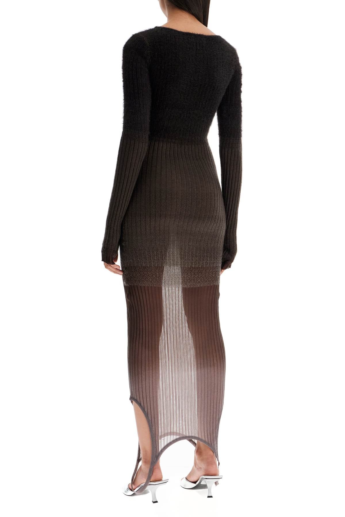 The Attico Gradient Knit Dress In Seven