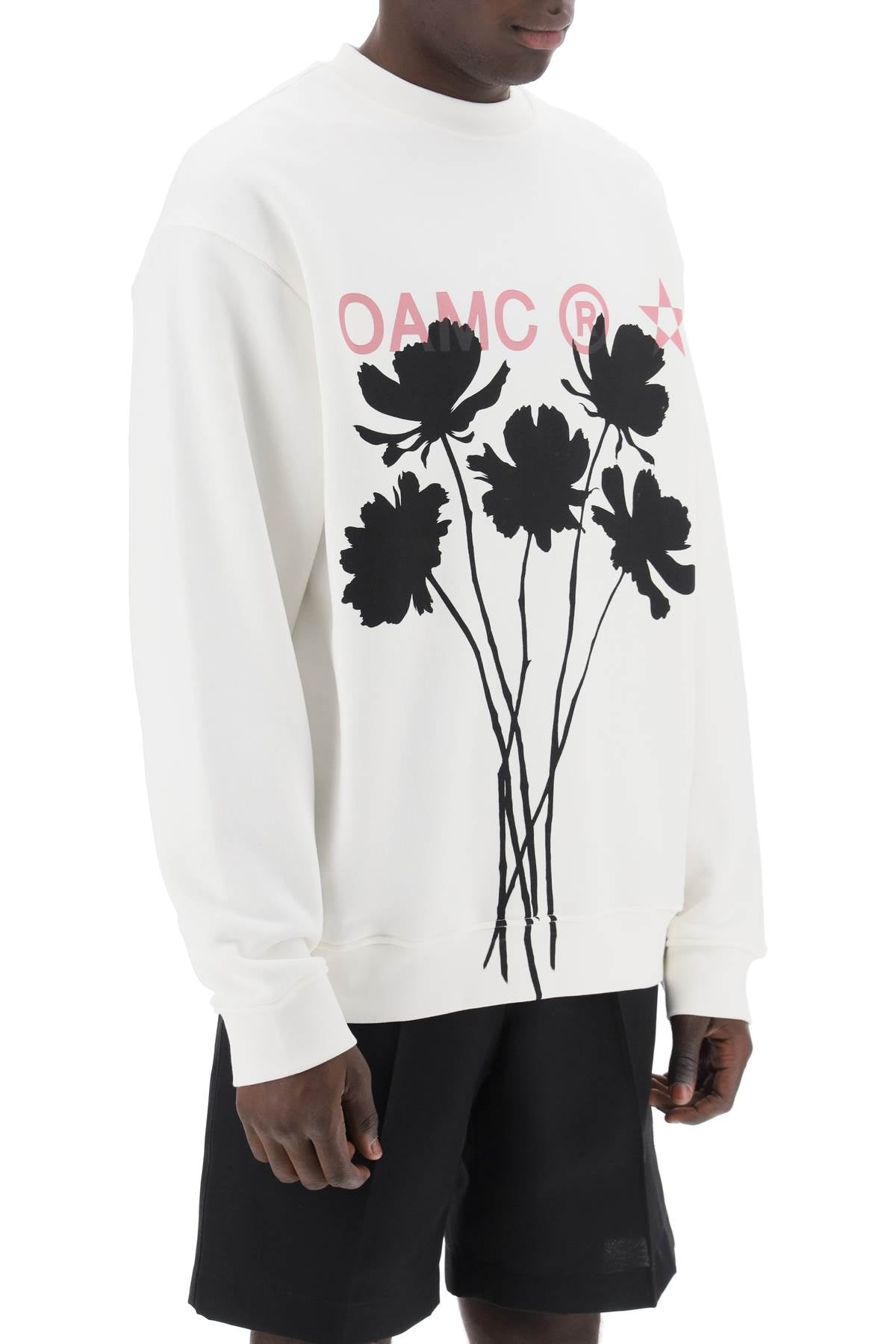 Oamc Whiff Sweatshirt With Graphic Print