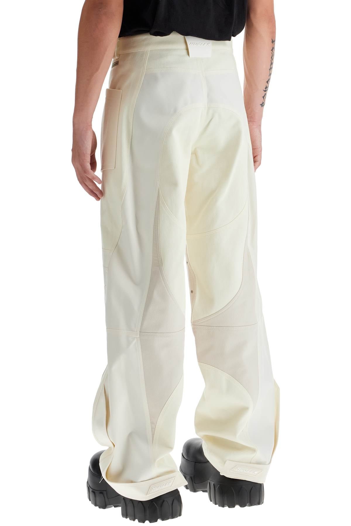 Mugler Patchwork Cargo Pants With