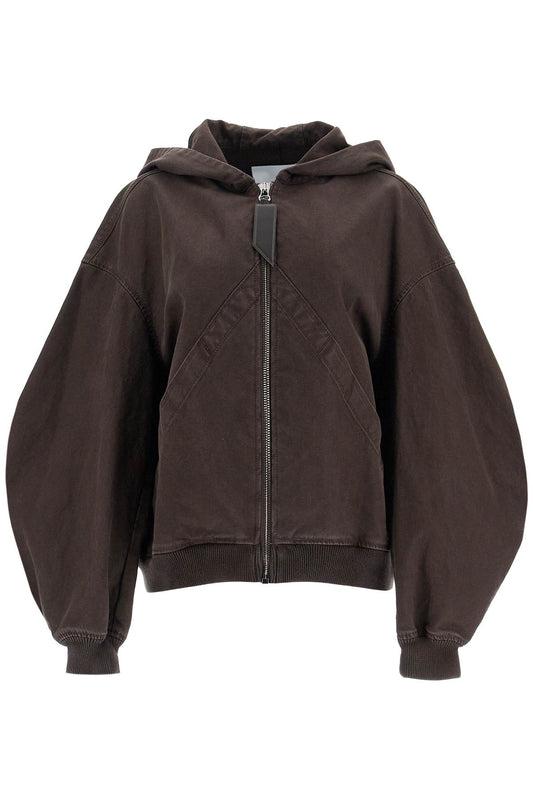 The Attico Cotton Bomber Jacket With Hood