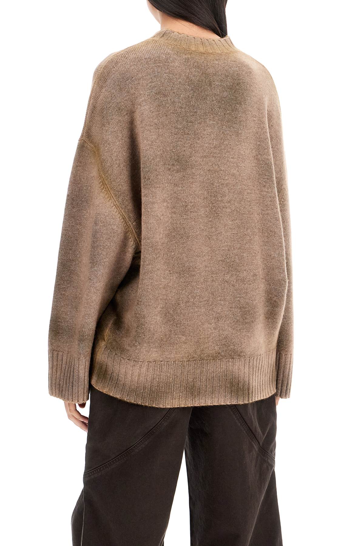 The Attico Asymmetric Wool And Cashmere Pullover