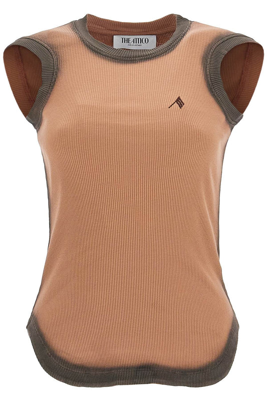 The Attico Reese Tank Top With Faded Edges