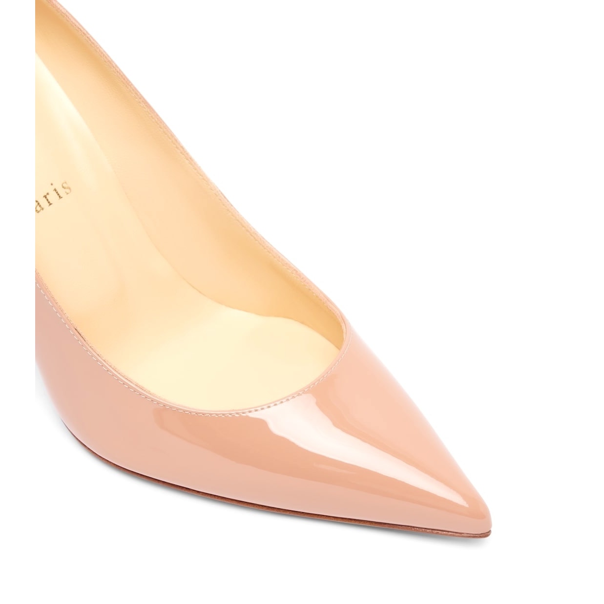 Christian Louboutin  Kate 85MM Patent Leather Pumps Nude