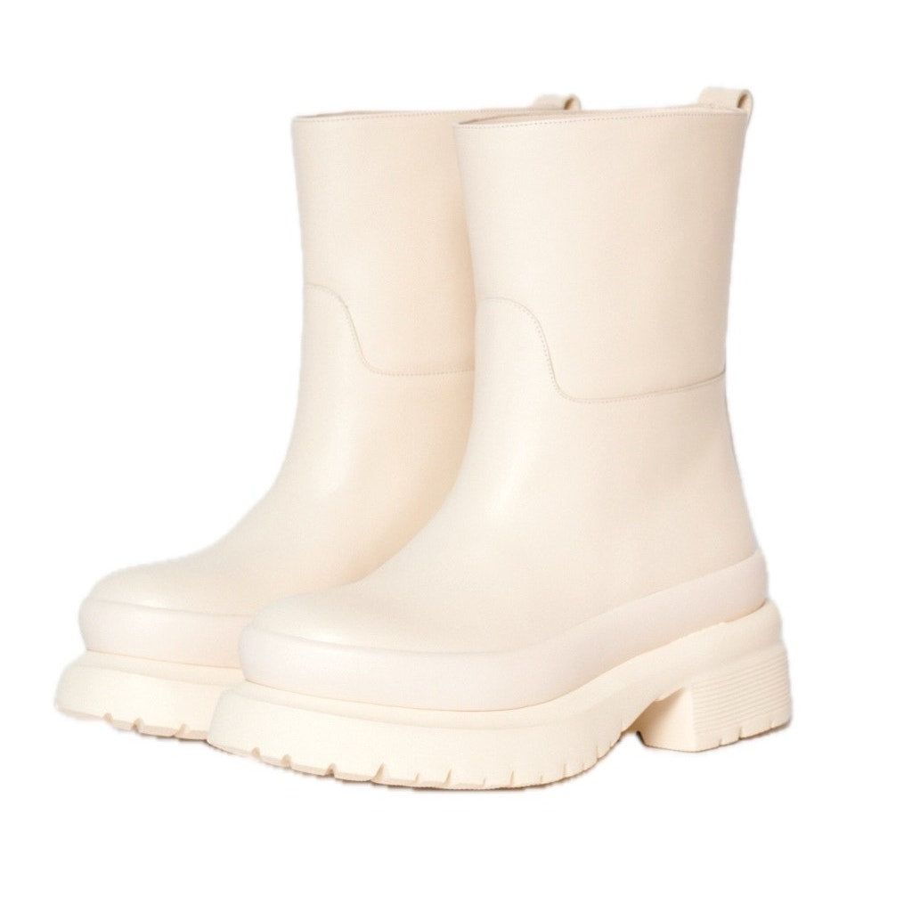 Valentino Garavani  Off-White Roman Stud Ankle Boots Ivory 37