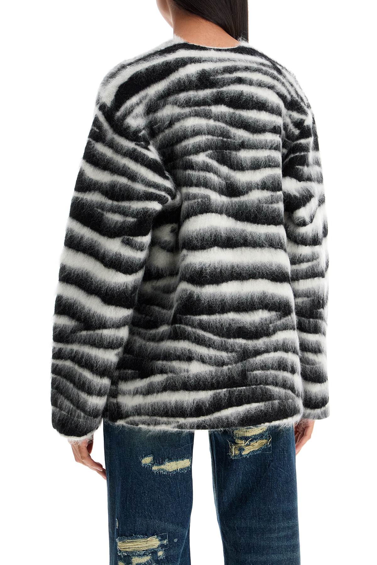 Marc Jacobs Zebra Print Wool And Mohair