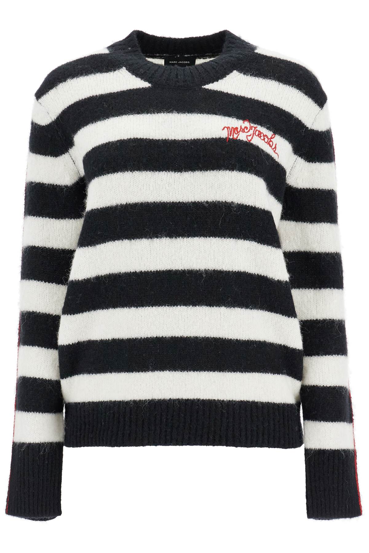 Marc Jacobs Pullover The Striped Brushed Logo Sweater