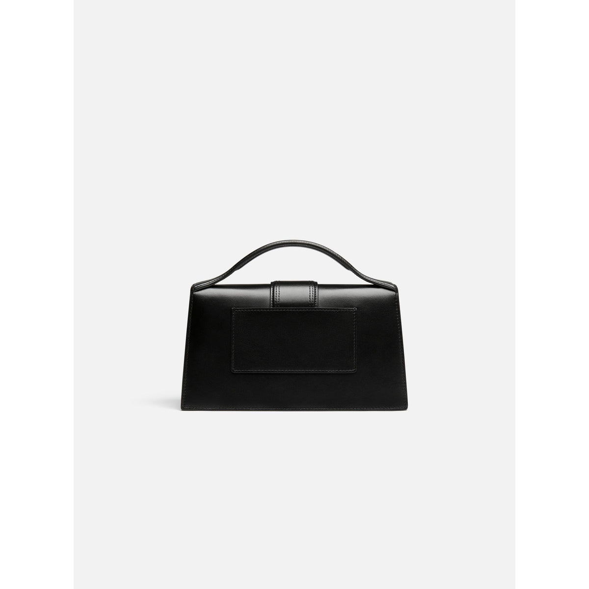 NWT Jacquemus Black Le Grand Bambino Leather Crossbody Bag Gold Logo