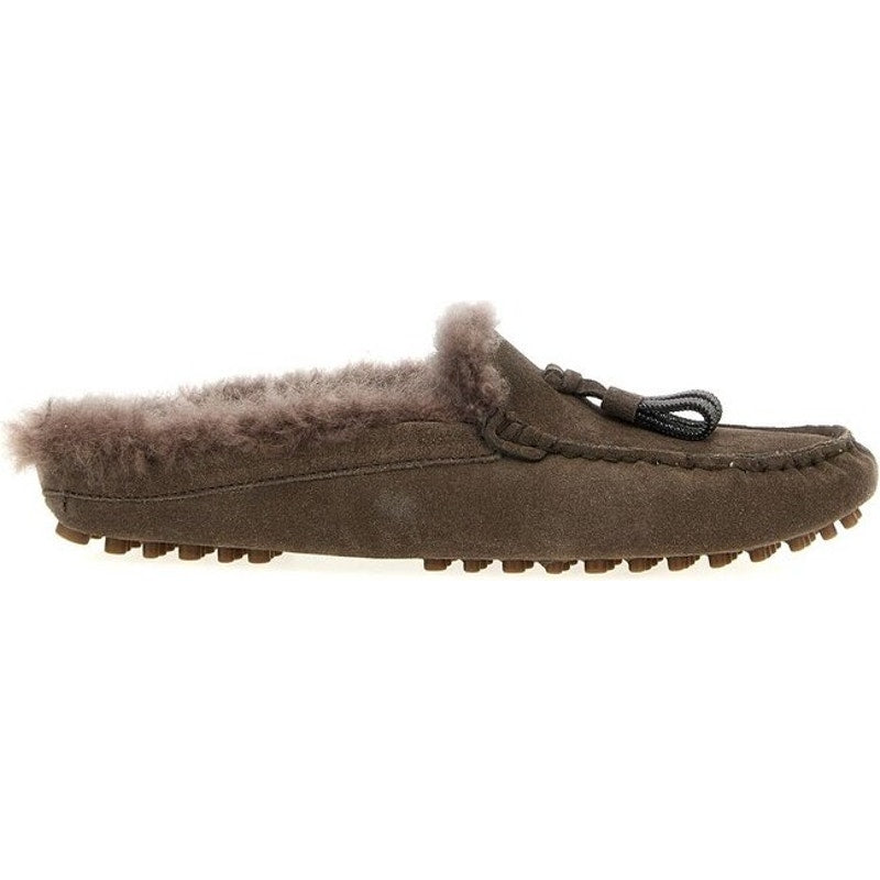 Brunello Cucinelli Monili-embellished Shearling Mule Slippers
