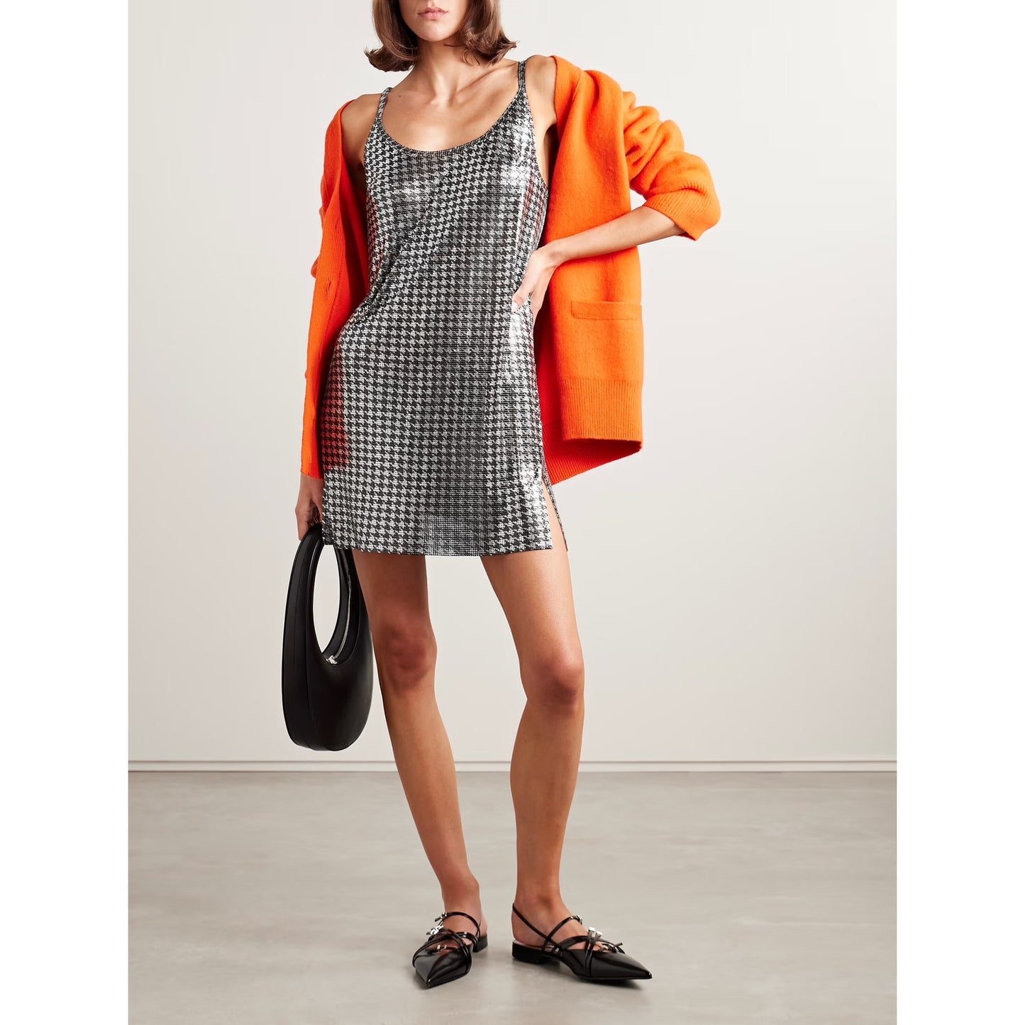 Gucci Seraphine Black Strappy Pointed toe  slingback Ballet Flats buckles