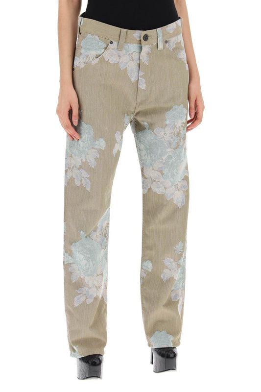 Vivienne Westwood Floral Jacquard Ranch Jeans